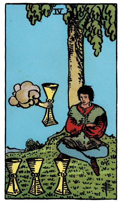 Four of Cups tarot artwork
