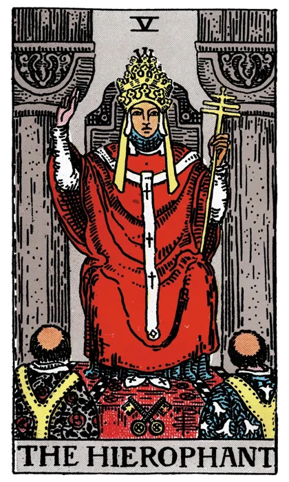 The Hierophant tarot artwork