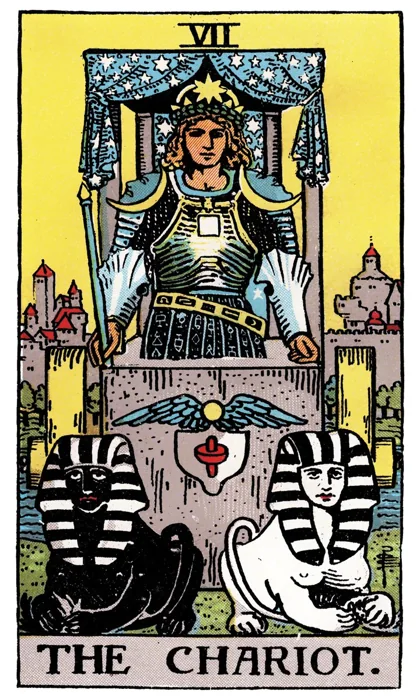 The Chariot tarot artwork