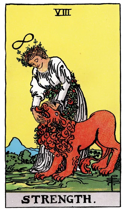 Strength tarot artwork
