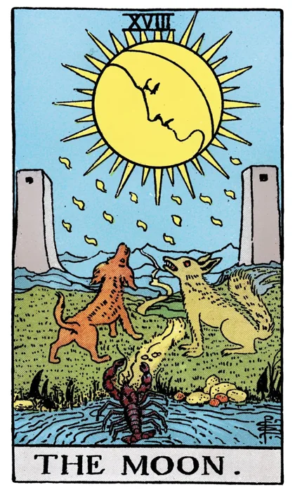 The Moon tarot artwork