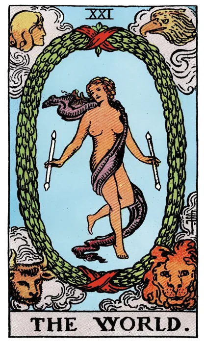 The World tarot artwork