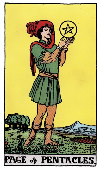 Page of Pentacles tarot artwork