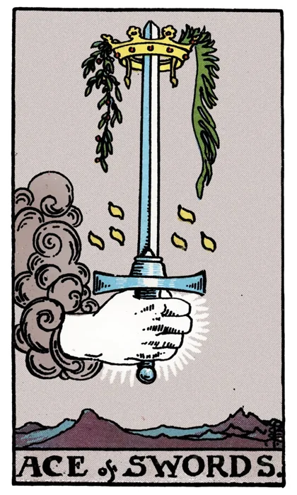 Ace of Swords tarot artwork