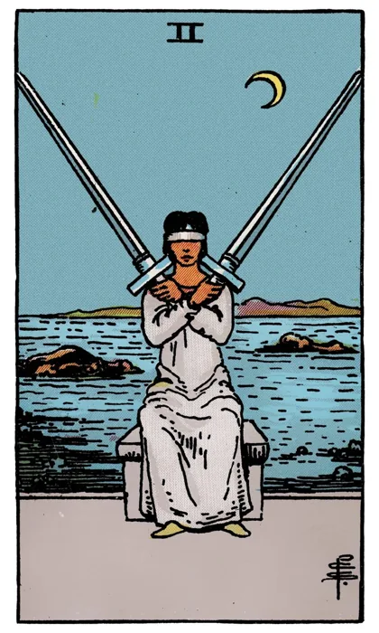 Two of Swords tarot artwork