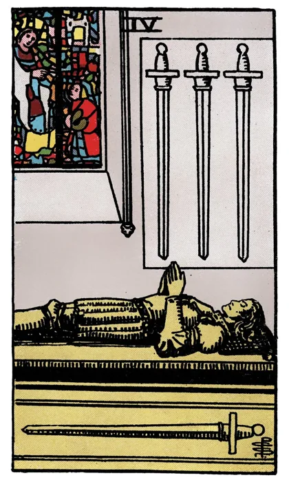 Four of Swords tarot artwork