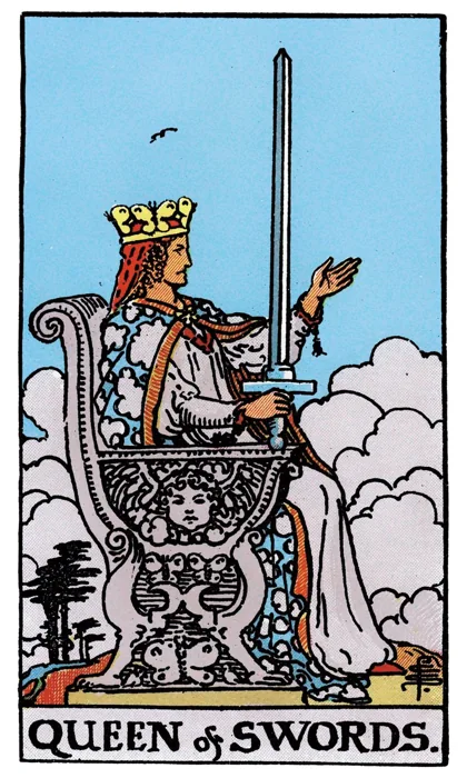 Queen of Swords tarot artwork