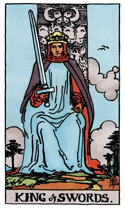King of Swords tarot artwork
