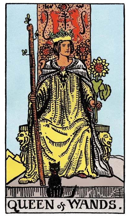 Queen of Wands tarot artwork